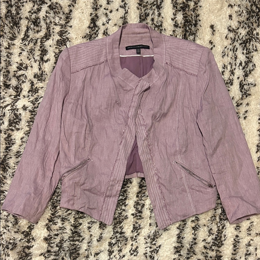 White House Black Market Light Purple Blazer